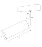 MAXLight Magnetic M0008N Reflektor Magnetyczny System On/Off 5W 361LM 3000K MAXLight Magnetic M0008N Reflektor Magnetyczny System On/Off 5W 361LM 3000K