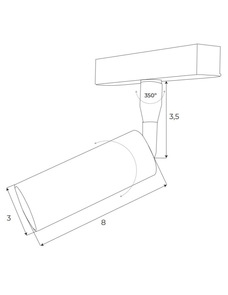 MAXLight Magnetic M0008N Reflektor Magnetyczny System On/Off 5W 361LM 3000K MAXLight Magnetic M0008N Reflektor Magnetyczny System On/Off 5W 361LM 3000K