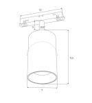 Lampy do szyn magnetycznych - Maxlight Reflektor Magnetyczny System ZigBee 20W 1332lm 2700-5000K
 M0010Z - product 3