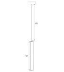 MAXLight Magnetic M0012Z Lampa Wisząca Magnetyczna System Zigbee 5W 361LM 2700/5000K MAXLight Magnetic M0012Z Lampa Wisząca Magnetyczna System Zigbee 5W 361LM 2700/5000K