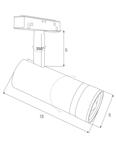 MAXLight Magnetic M0013N Reflektor Magnetyczny  System On/Off 12W 784LM 3000K - produkt 2
