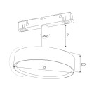 MAXLight Magnetic M0014N Reflektor Magnetyczny  System On/Off 11,5W 855LM 3000K MAXLight Magnetic M0014N Reflektor Magnetyczny  System On/Off 11,5W 855LM 3000K