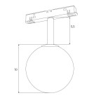MAXLight Magnetic M0016Z Lampa  Magnetyczna System Zigbee 6W 525LM 2700/5000K MAXLight Magnetic M0016Z Lampa  Magnetyczna System Zigbee 6W 525LM 2700/5000K