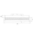 MAXLight Magnetic M0019Z Lampa Liniowa Magnetyczna System Zigbee 12W 741LM 2700/5000K MAXLight Magnetic M0019Z Lampa Liniowa Magnetyczna System Zigbee 12W 741LM 2700/5000K