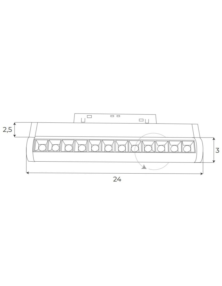 MAXLight Magnetic M0019Z Lampa Liniowa Magnetyczna System Zigbee 12W 741LM 2700/5000K MAXLight Magnetic M0019Z Lampa Liniowa Magnetyczna System Zigbee 12W 741LM 2700/5000K