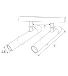 Lampy do szyn magnetycznych - Maxlight Reflektor Magnetyczny Podwójny System ZigBee 10W 666lm 2700-5000K
 M0020Z - product 2