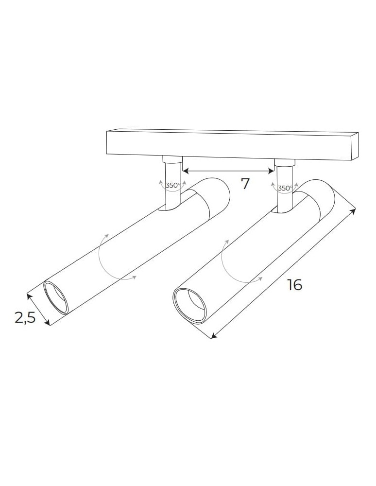 Lampy do szyn magnetycznych - Maxlight Reflektor Magnetyczny Podwójny System ZigBee 10W 666lm 2700-5000K
 M0020Z - product kolory-swiatla.pl 2