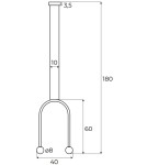 Lampy wiszące - Maxlight Lampa Wisząca Enigma Czarna P0513 - product 4