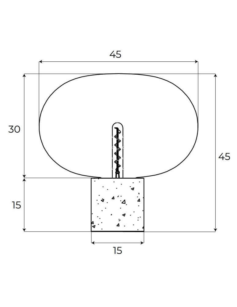 Lampy stołowe - Maxlight Lampa Stołowa Moonstone Smoke Glass + White Marble T0055 - product kolory-swiatla.pl 2