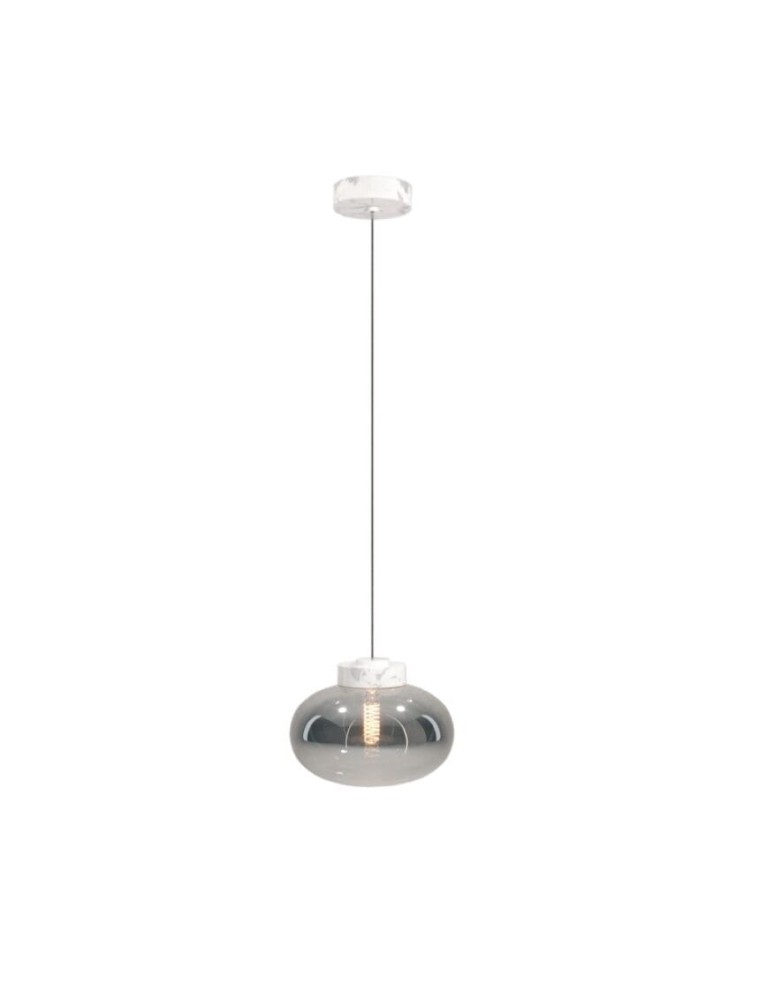 MAXLight P0517 Lampa Wisząca Moonstone Smoke Glass+white Marble MAXLight P0517 Lampa Wisząca Moonstone Smoke Glass+white Marble