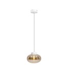 MAXLight P0518 Lampa Wisząca Moonstone Amber Glass+white Marble MAXLight P0518 Lampa Wisząca Moonstone Amber Glass+white Marble