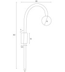 MAXLight W0338 Kinkiet Enigma Złoty MAXLight W0338 Kinkiet Enigma Złoty