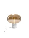 MAXLight T0056 Lampa Stołowa Moonstone Amber Glass + White Marble
