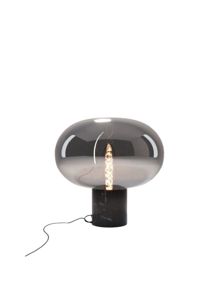 MAXLight T0057 Lampa Stołowa Moonstone Smoke Glass + Black Marble MAXLight T0057 Lampa Stołowa Moonstone Smoke Glass + Black Marble