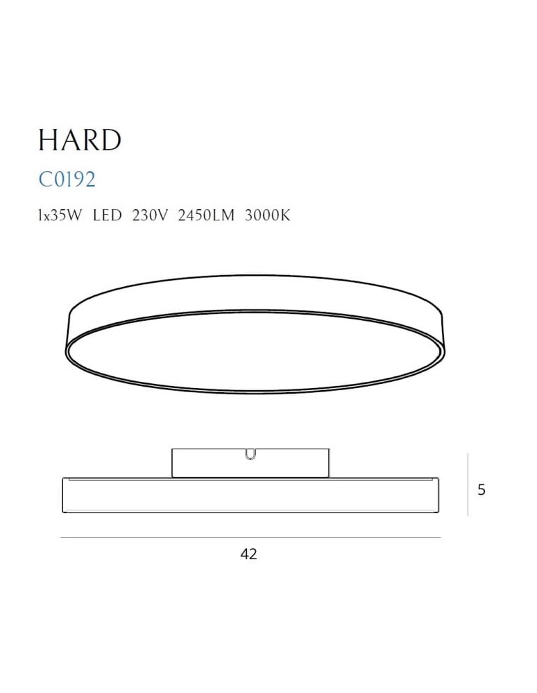 Lampy sufitowe - Maxlight Lampa Sufitowa Hard Sterowana Z Aplikacji Tuya C0232 - product kolory-swiatla.pl 3