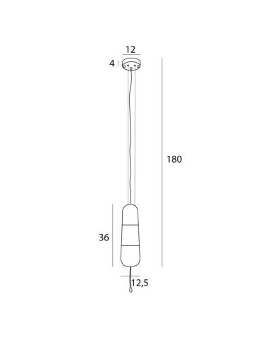 MAXLight P0590 Lampa Wisząca Mauri 1 Smoky Glass - produkt 2
