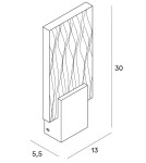 Kinkiety nowoczesne - Maxlight Kinkiet Vetro Brushed Gold W0360 - product 3