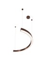 MAXLight P0572D Lampa Wisząca Lotus 33W Brushed Bronze