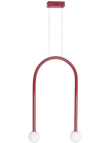 MAXLight P0523 Lampa Wisząca Enigma Czerwona