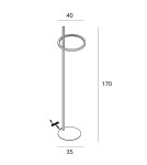 Lampy podłogowe - Maxlight Lampa Podłogowa Lozanna 27W Brushed Bronze F0061 - product 2