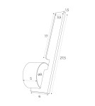 MAXLight W0346 Kinkiet Merano I Czarny MAXLight W0346 Kinkiet Merano I Czarny