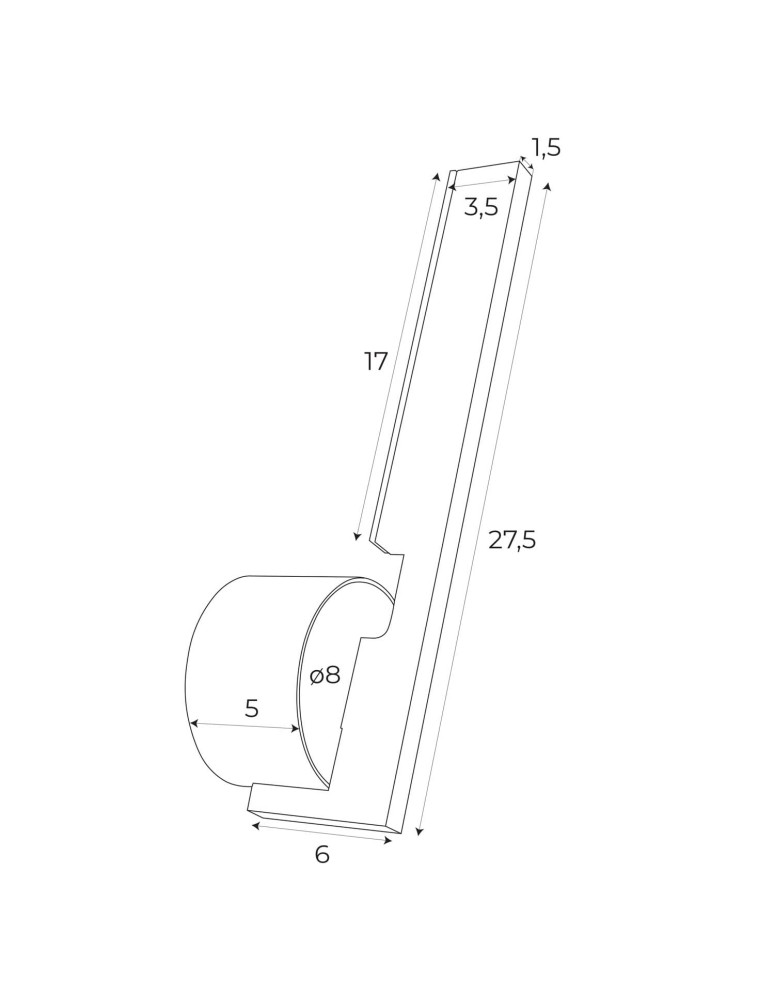 MAXLight W0346 Kinkiet Merano I Czarny MAXLight W0346 Kinkiet Merano I Czarny
