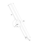 Kinkiety LED - Maxlight Kinkiet Merano II Czarny W0348 - product 4