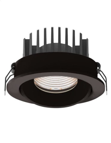 MAXLight H0095 4000K Oprawa Wpustowa Cyklop Czarna IP65