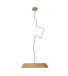 Lampy wiszące - Maxlight Lampa Wisząca Tamago Oak Wood P0550 - product 1