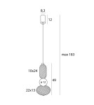 Lampy wiszące - Maxlight Lampa Wisząca Bora A P0591 - product 3