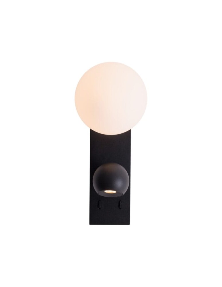 MAXLight W0351 Kinkiet Atom Czarny