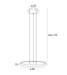 Lampy wiszące - Maxlight Lampa Wisząca Vik 48cm P0556 - product 3