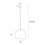 Lampy wiszące - Maxlight Lampa Wisząca Pierre 48cm P0533 - product 4