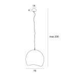 Lampy wiszące - Maxlight Lampa Wisząca Pierre 70cm P0534 - product 3
