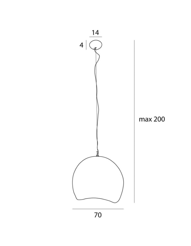 Lampy wiszące - Maxlight Lampa Wisząca Pierre 70cm P0534 - product kolory-swiatla.pl 3