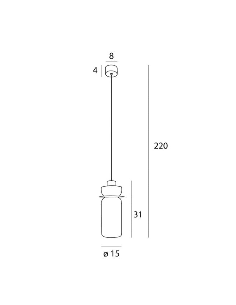 Lampy wiszące - Maxlight Lampa Wisząca Signature B Transparent Glass P0531 - product kolory-swiatla.pl 3