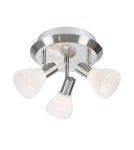 Lampy sufitowe regulowane - spoty - Markslojd VERO Sufitowa 3L Stalowy/Opal 107505 - product 1