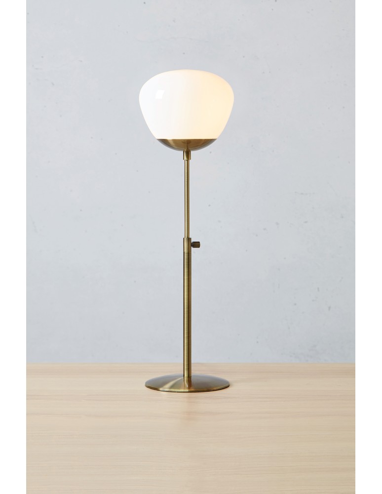 Lampy stołowe w stylu skandynawskim - Markslojd RISE Stołowa 1L Antyczny/Biały Mała 108546 - product kolory-swiatla.pl 3