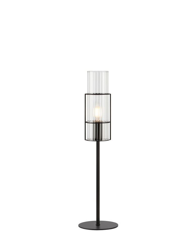 Markslojd TUBO Stołowa 1L 50cm Czarny/Transparentny 108555
