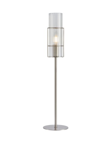 Markslojd TUBO Stołowa 1L 65cm Nikiel Satynowy/Transparentny 108558