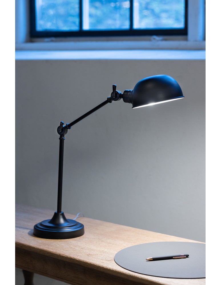 Lampki biurkowe - Markslojd PORTLAND Stołowa 1L Czarny 108584 - product kolory-swiatla.pl 2