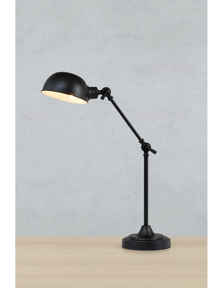 Lampki biurkowe - Markslojd PORTLAND Stołowa 1L Czarny 108584 - product kolory-swiatla.pl 4
