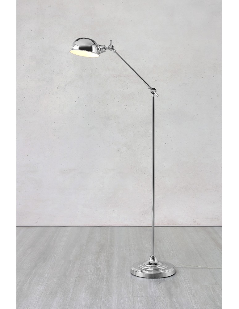 Lampy podłogowe łamane - Markslojd PORTLAND Podłogowa 1L Chrom 108585 - product kolory-swiatla.pl 3