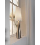 Lampy stołowe w stylu skandynawskim - Markslojd CONUS Stołowa 1L Nikiel Satynowy/Biały Przełamany 108624 - product 2