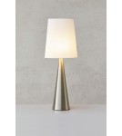 Lampy stołowe w stylu skandynawskim - Markslojd CONUS Stołowa 1L Nikiel Satynowy/Biały Przełamany 108624 - product 3
