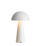 Lampy ogrodowe przenośne - Markslojd FUNGI Akumulatorowa/Ładowana Stołowa Biały Matowy IP44 108656 - product 1