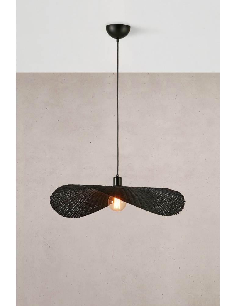 Lampy wiszące boho - Markslojd RAYO Wisząca 1L Czarny Matowy 108678 - product kolory-swiatla.pl 2