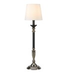 Lampy stołowe z abażurem - Markslojd GENT Stołowa 1L Stalowy/Czarny/Biały Przełamany 108680 - product 1
