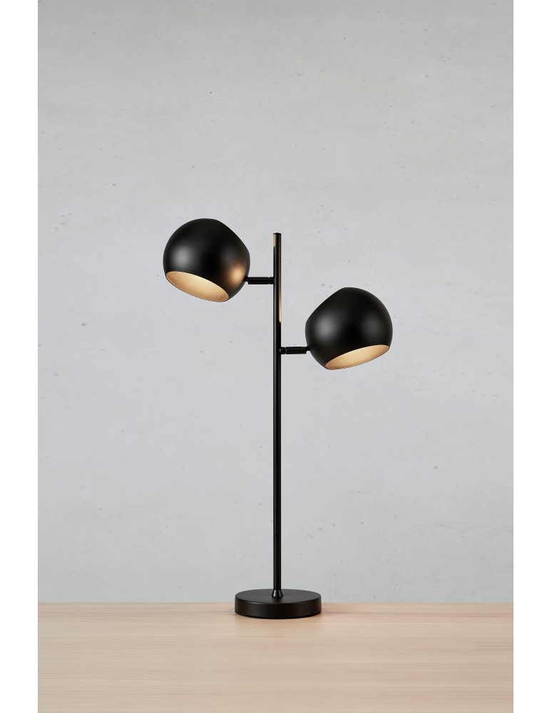 Lampy stołowe nowoczesne - Markslojd EDGAR Stołowa 2L Czarny 108691 - product kolory-swiatla.pl 2