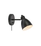 Kinkiety w stylu skandynawskim - Markslojd STORY Ścienna 1L Czarny Matowy 108712 - product 1